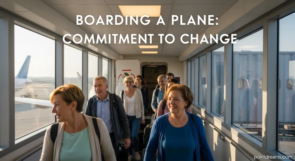 Boarding a Plane: Commitment to Change