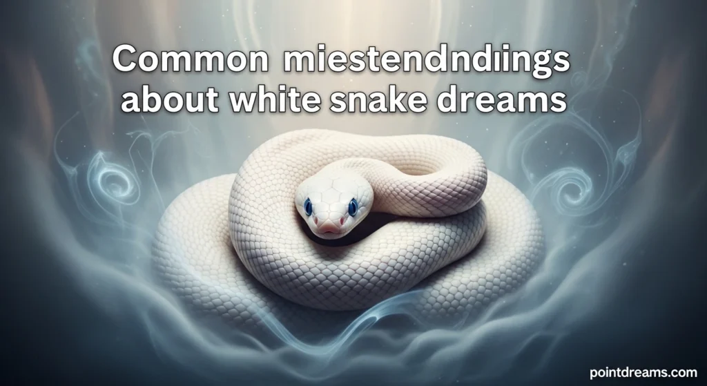 Common misunderstandings about white snake dreams