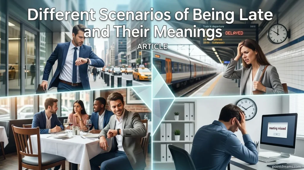 Different Scenarios of Being Late and Their Meanings