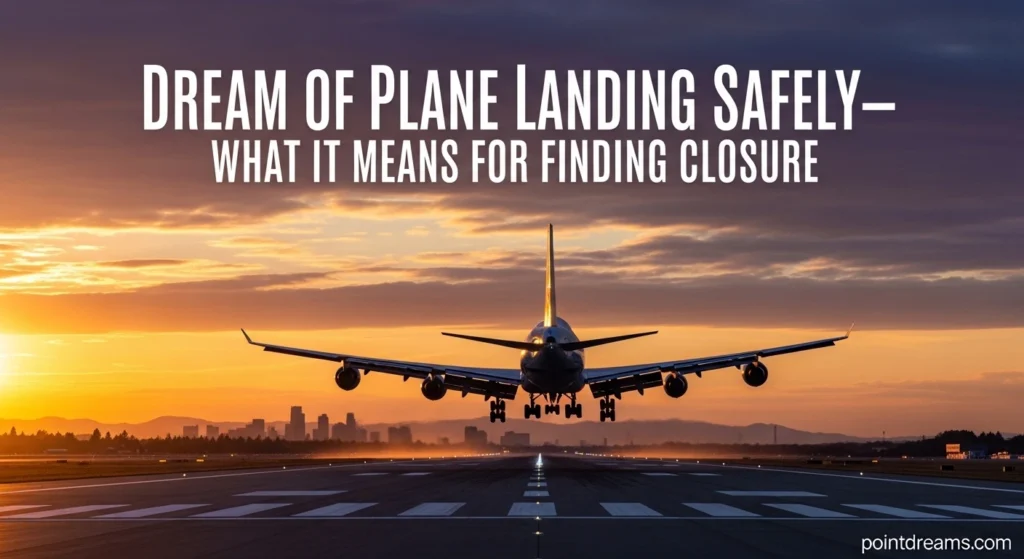 Dream of Plane Landing Safely—What It Means for Finding Closure