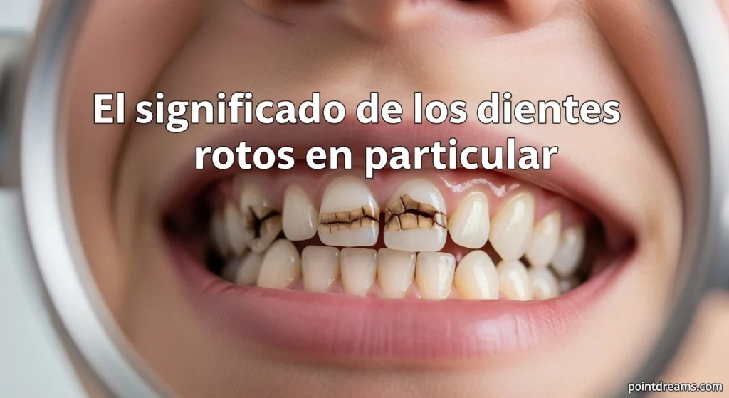 El significado de los dientes rotos en particular