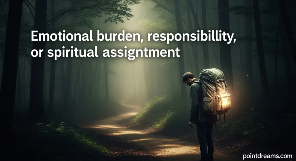 Emotional burden, responsibility, or spiritual assignment