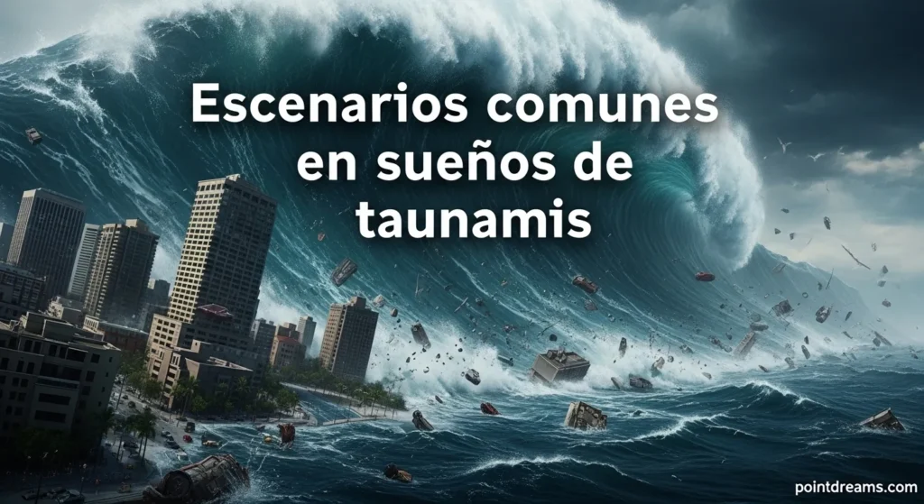 Escenarios comunes en sueños de tsunamis