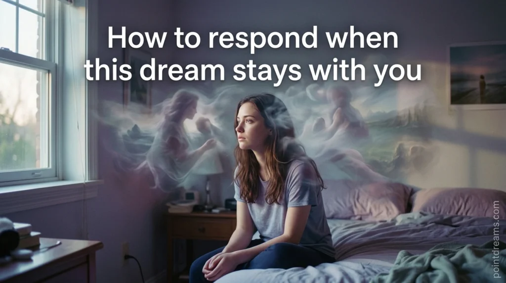 How to respond when this dream stays with you