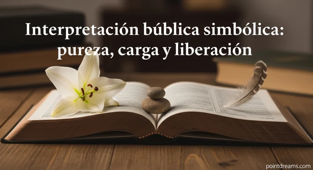 Interpretación bíblica simbólica: pureza, carga y liberación