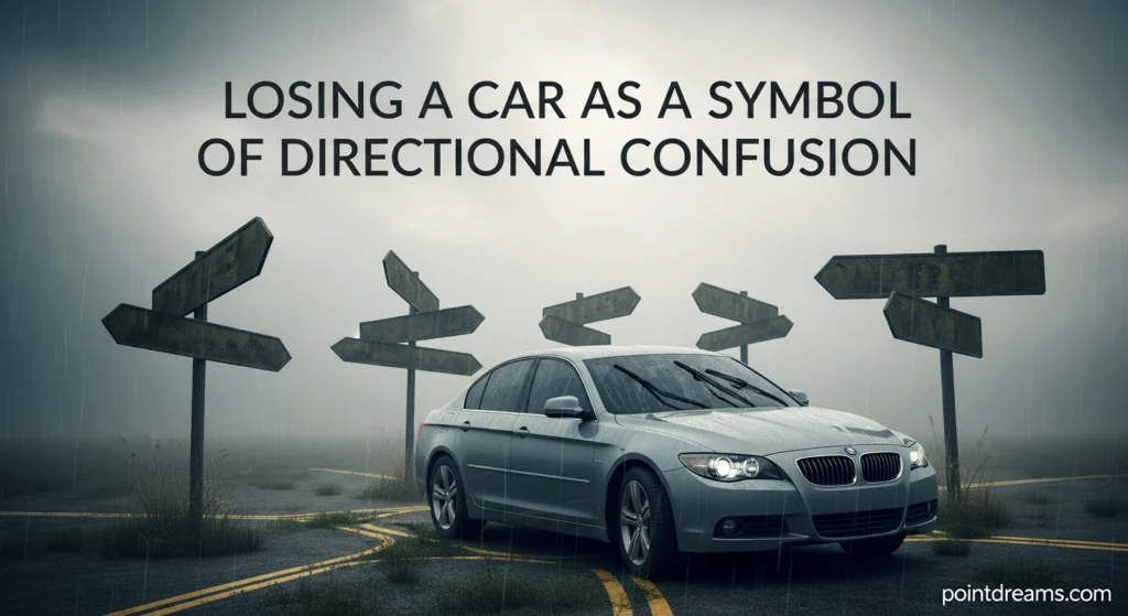 Losing a Car as a Symbol of Directional Confusion