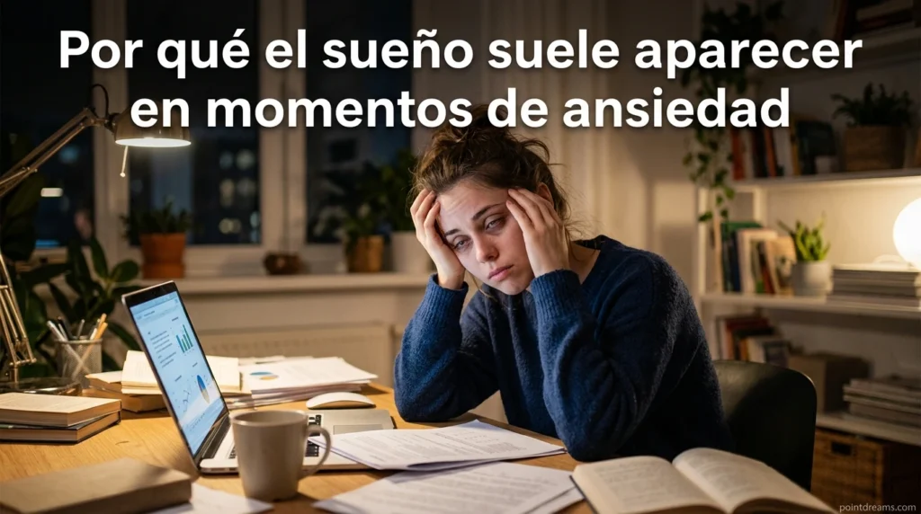 Por qué el sueño suele aparecer en momentos de ansiedad