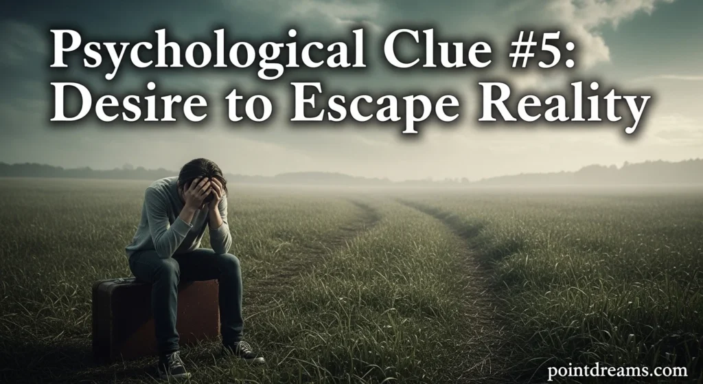 Psychological Clue #5: Desire to Escape Reality