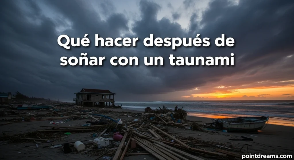 Qué hacer después de soñar con un tsunami