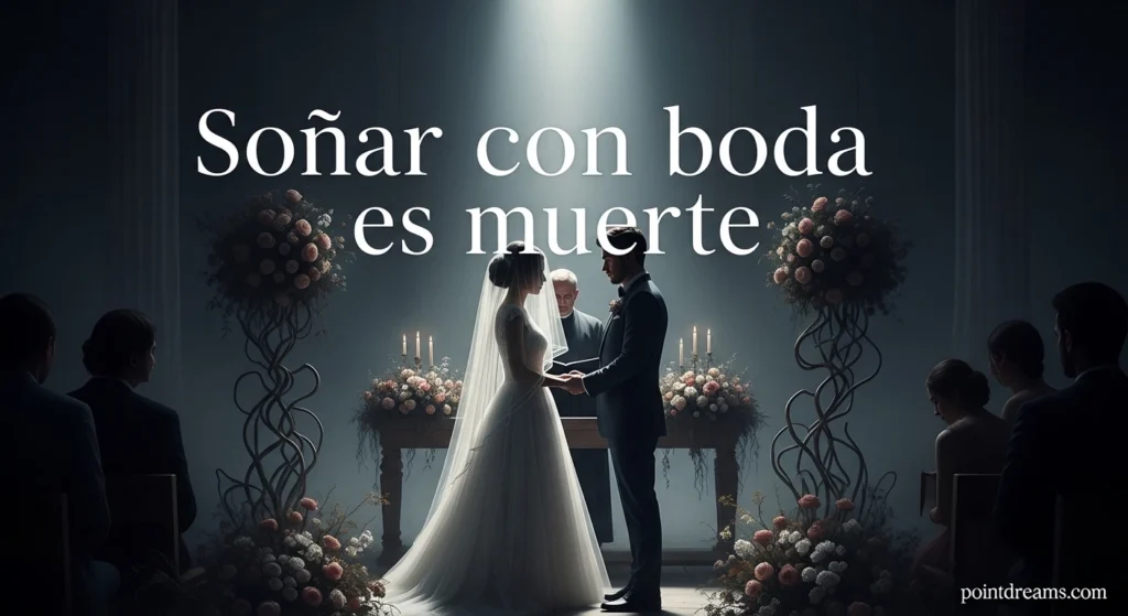 Soñar con boda es muerte