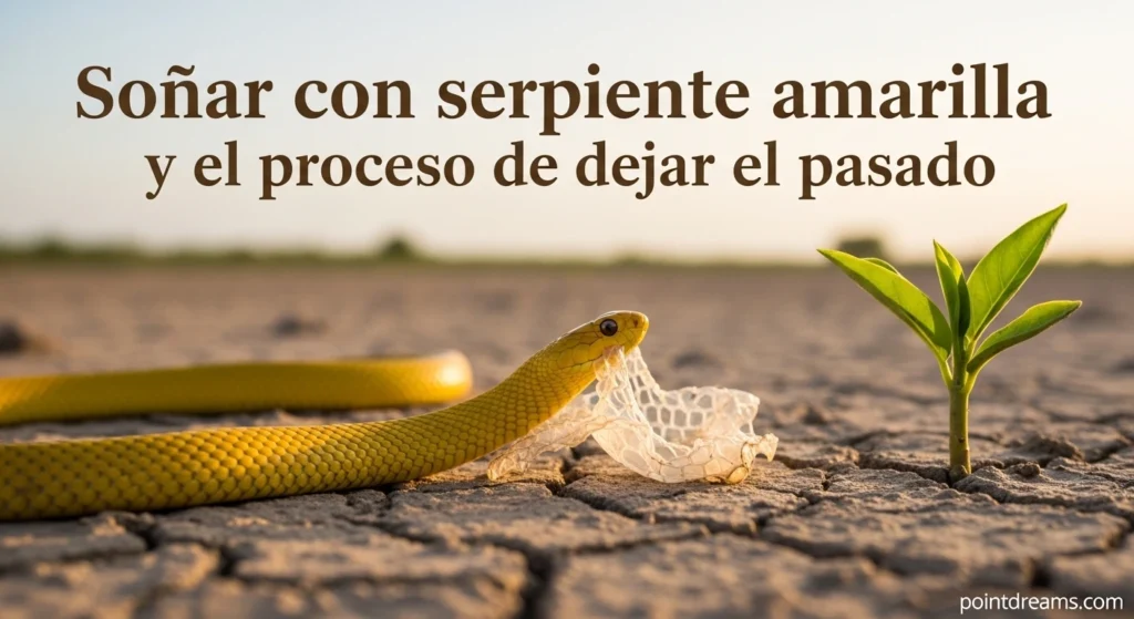 Soñar con serpiente amarilla y el proceso de dejar el pasado