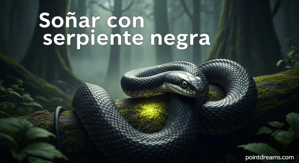 Soñar con serpiente negra
