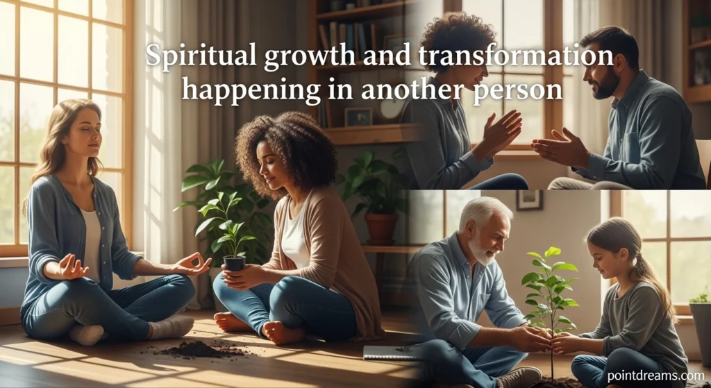 Spiritual growth and transformation happening in another person