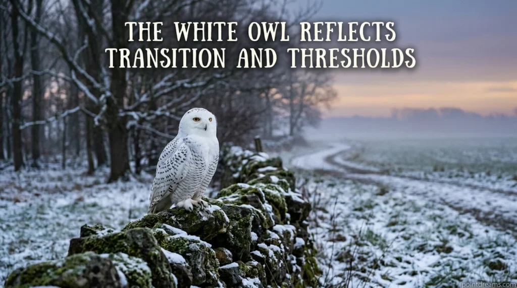 The White Owl Reflects Transition and Thresholds