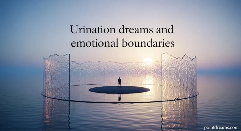 Urination dreams and emotional boundaries