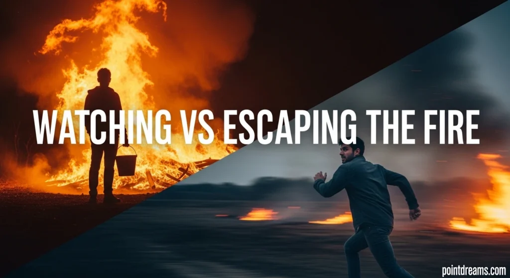 Watching vs Escaping the Fire