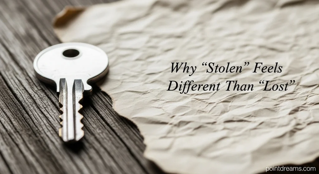 Why “Stolen” Feels Different Than “Lost