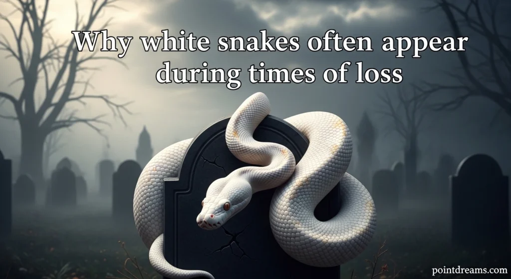 Why white snakes often appear during times of loss